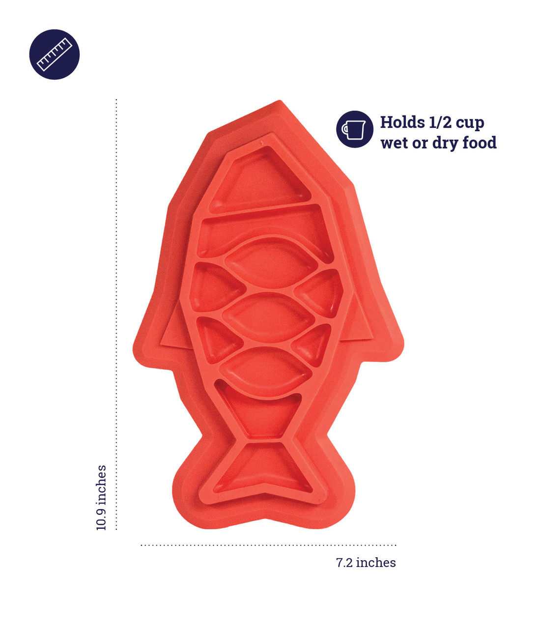 Fishie Fun Feed Mat Cat Slow Feeder, Pink - Image 5
