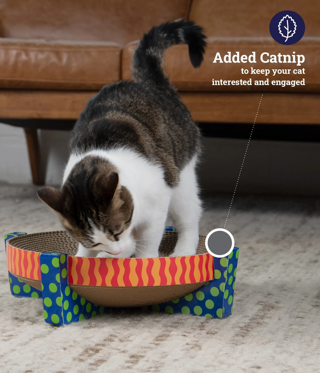 Scratch, Snuggle & Rest Cat Scratcher - Image 3
