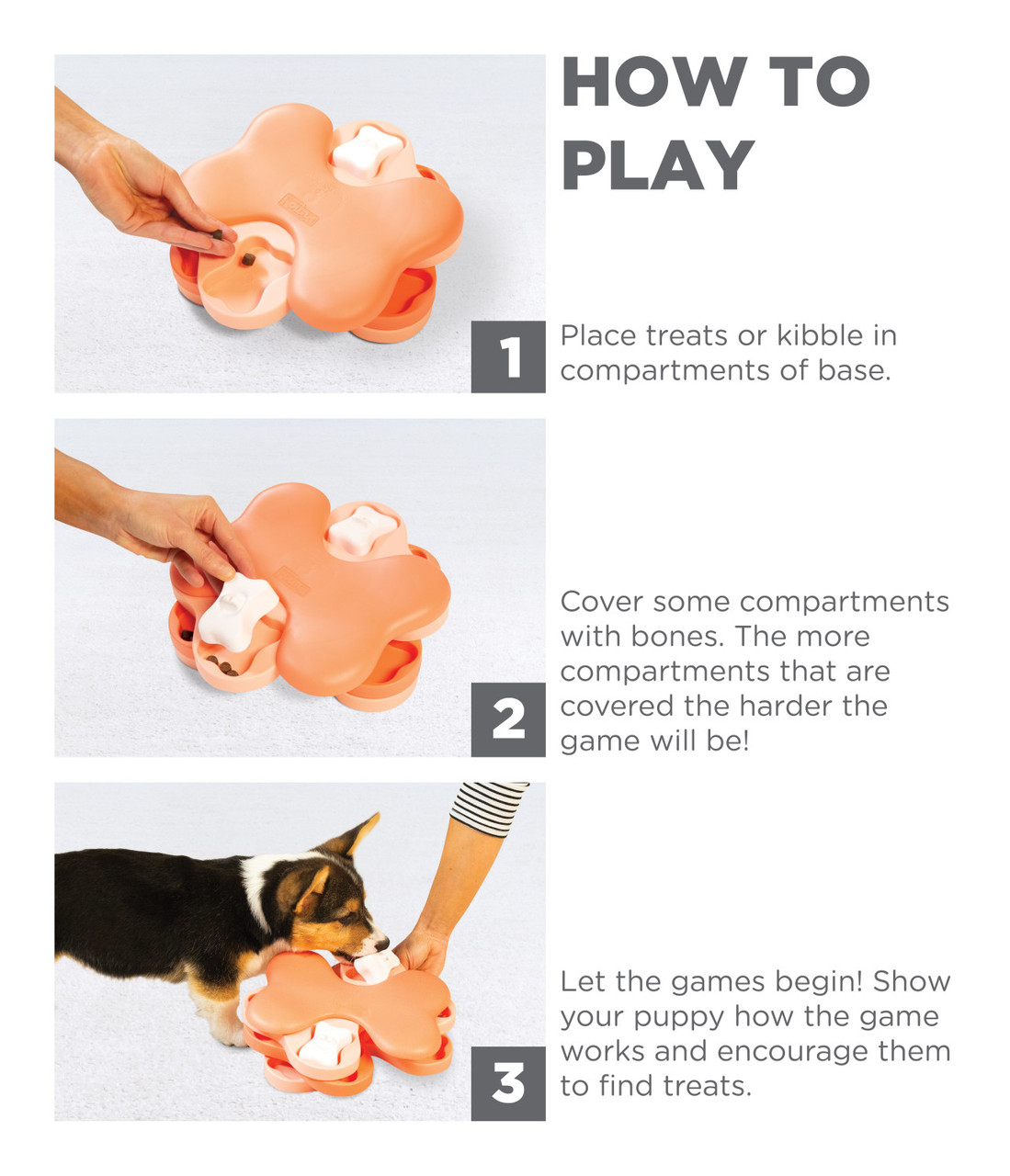 Puppy Tornado Interactive Treat Puzzle Dog Toy, Pink - Image 5