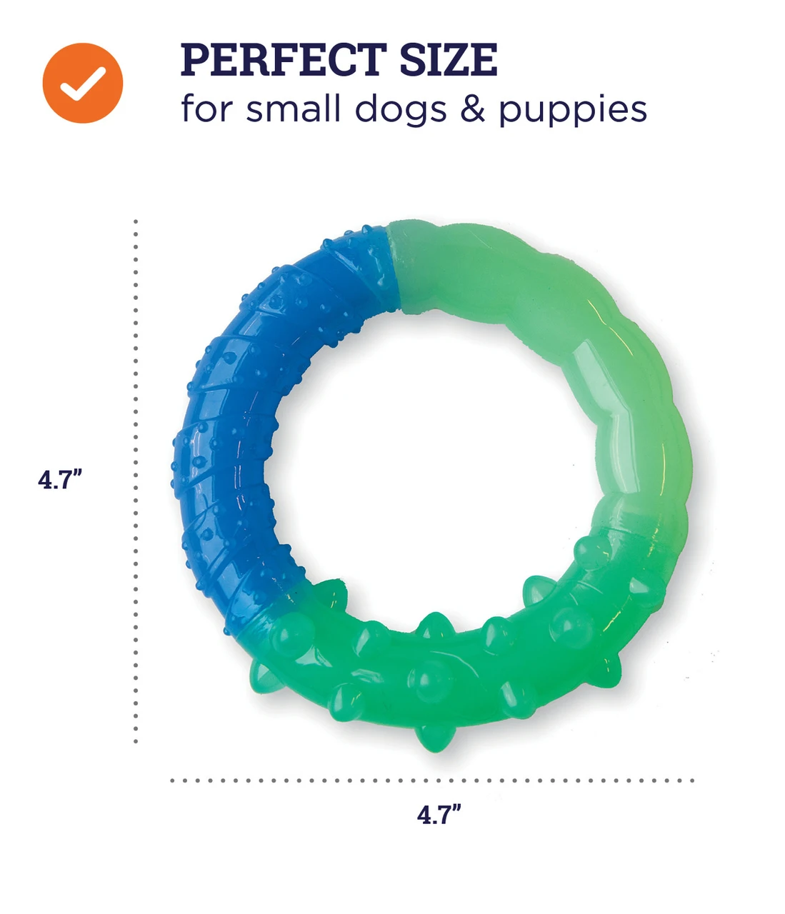 Orka Grow-With-Me-Ring Dog Chew Toy, Multi - Image 4