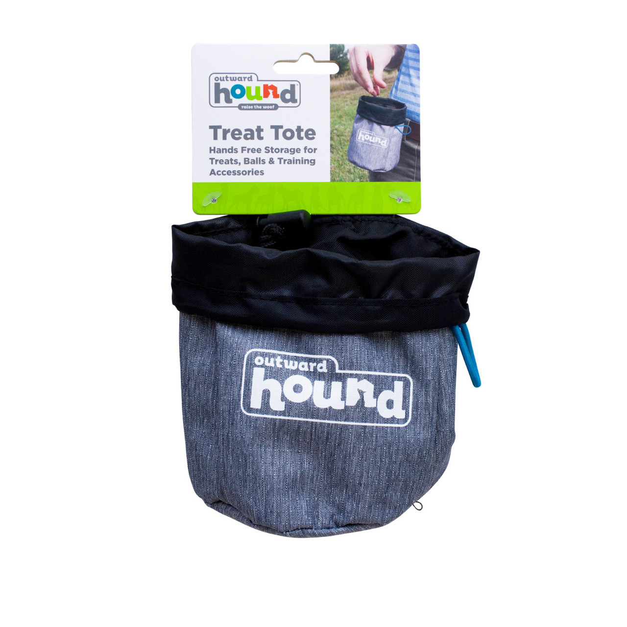 Treat Tote Hands-Free Dog Training Pouch, Grey - Image 5
