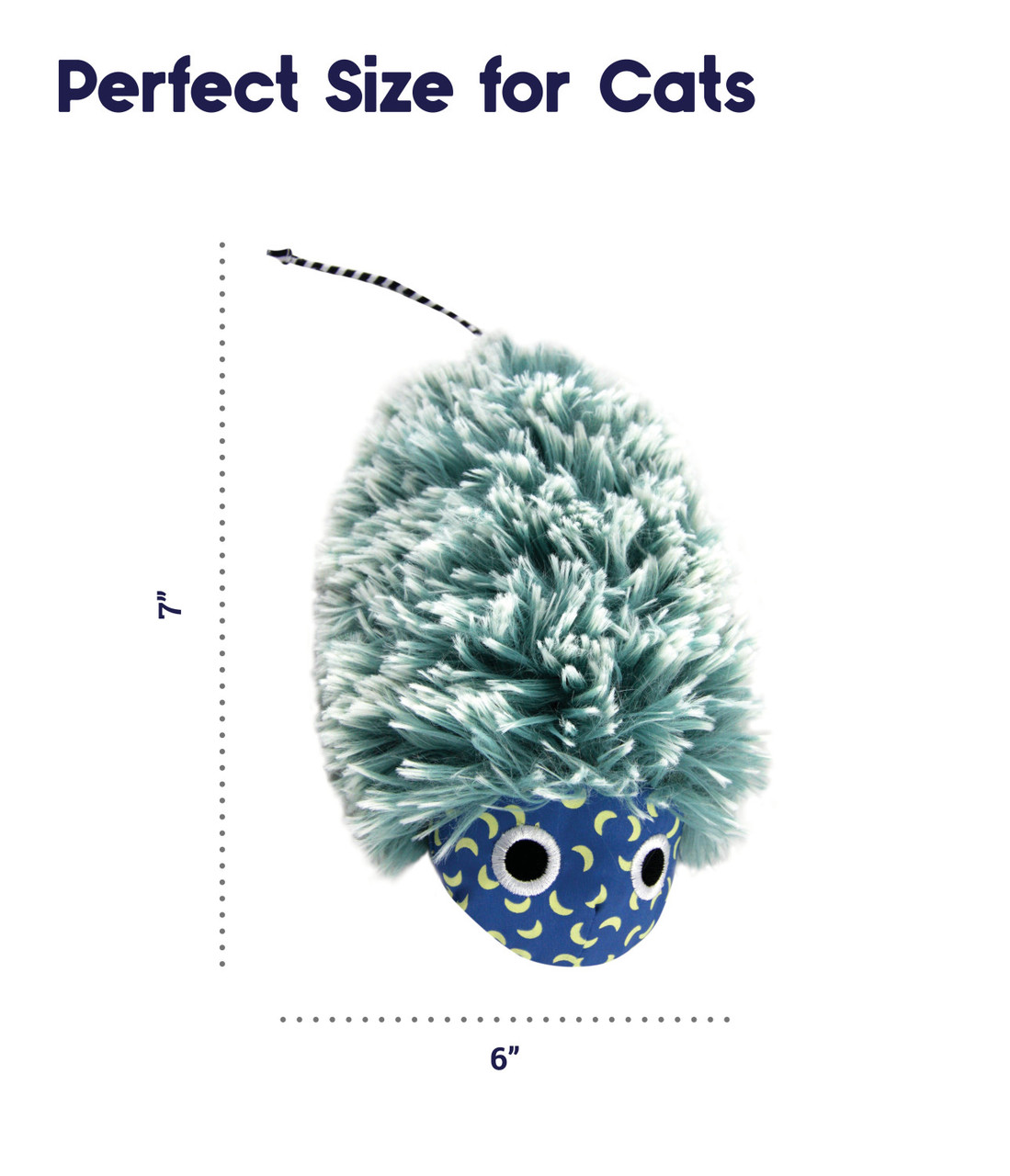 Nighttime Cuddle Plush Mouse Cat Toy, Multi - Image 2