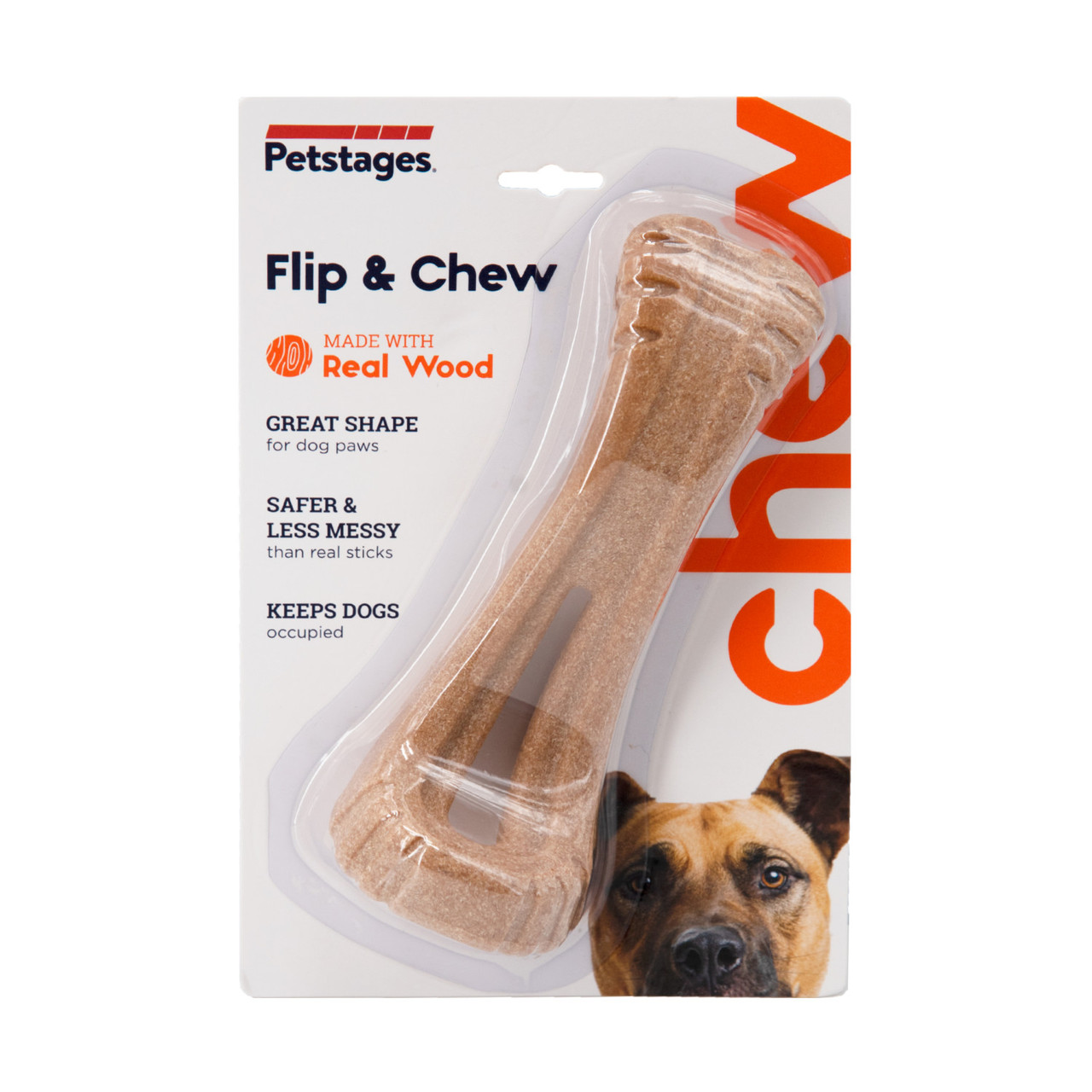 Dogwood Flip and Chew Bone, Brown, Medium - Image 7
