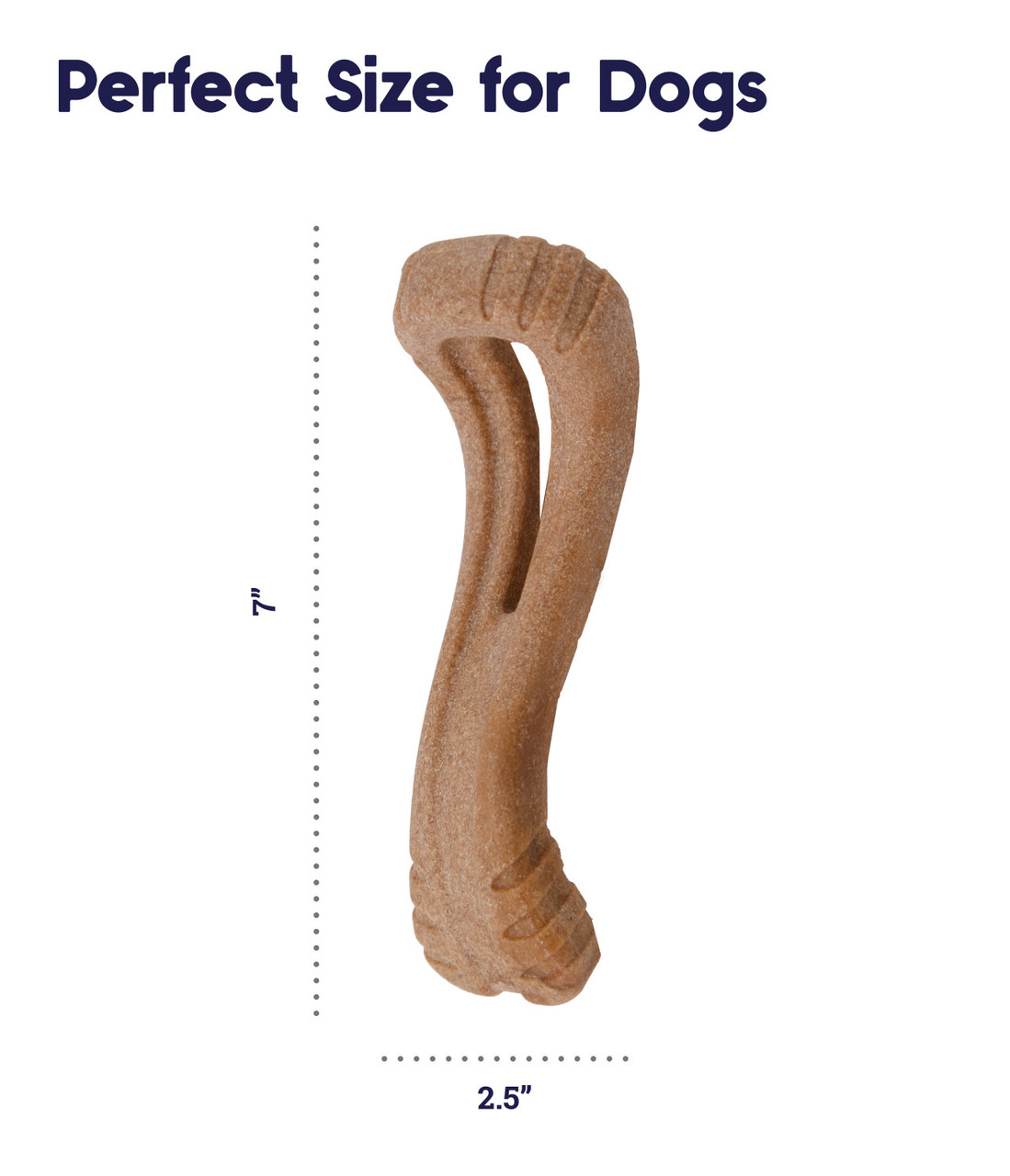 Dogwood Flip and Chew Bone, Brown, Medium - Image 5