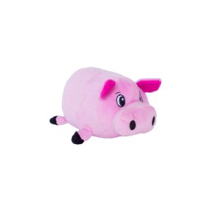 Fattiez Pig Plush Dog Toy, Pink, Small
