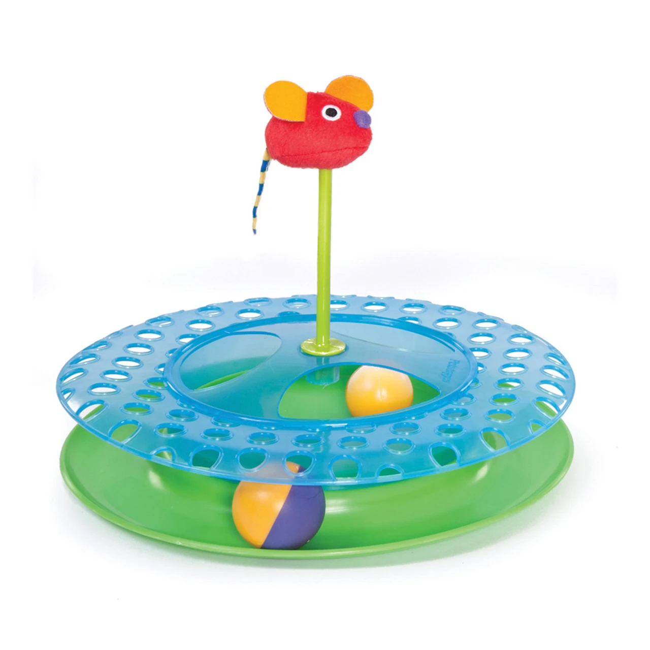 Cheese Chase Catnip Cat Track Toy, Multi