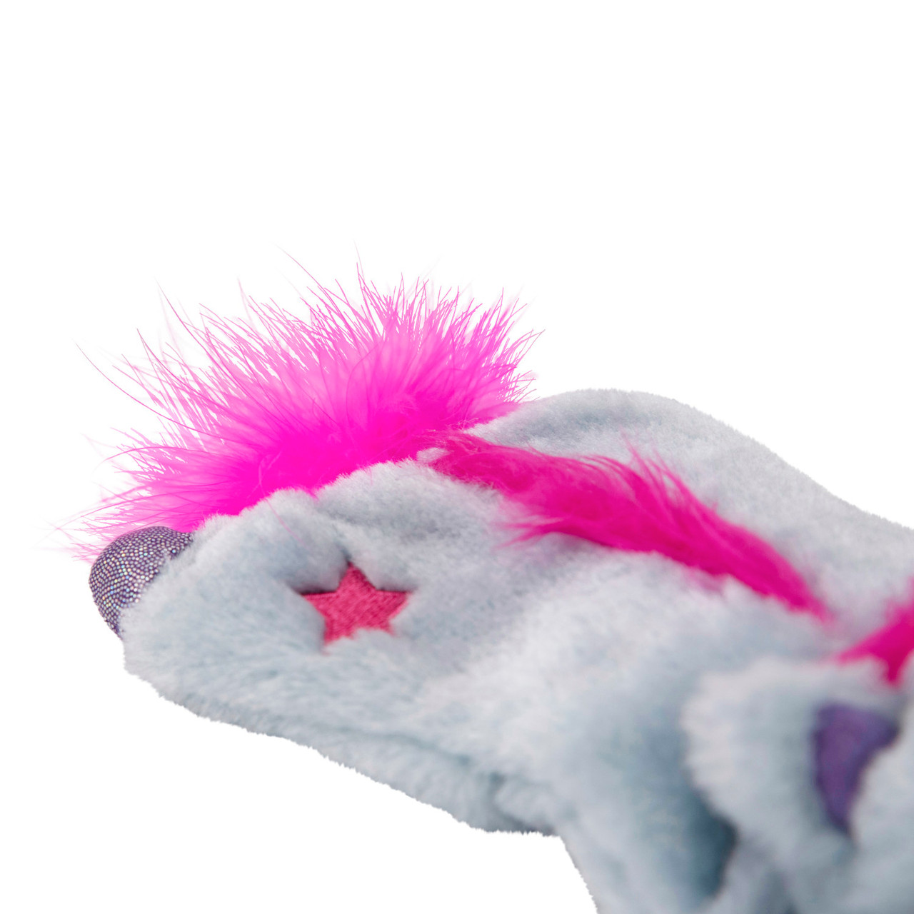 Cuddle Pal Plush Unicorn Cat Toy, Purple - Image 4