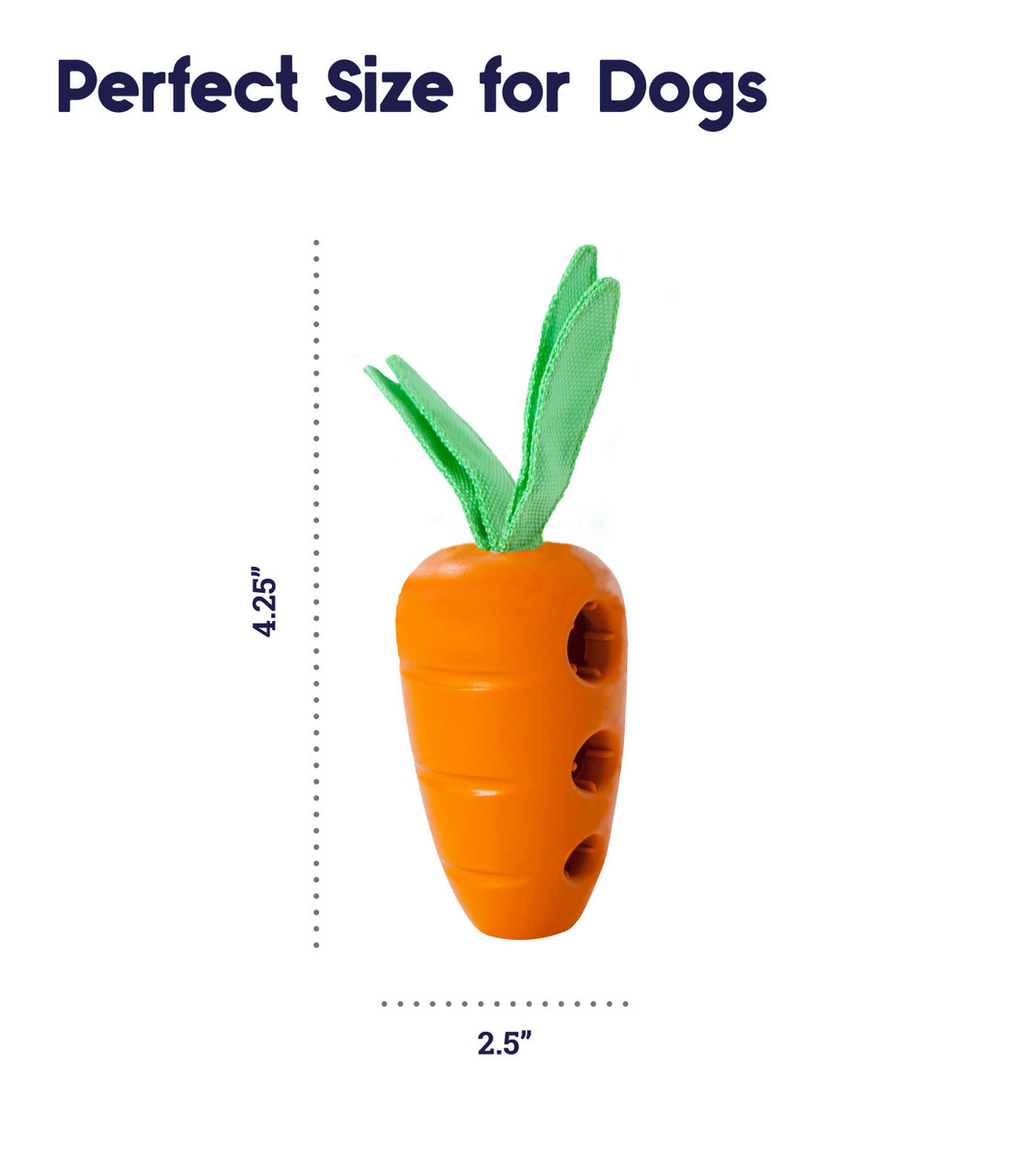 Carrot Stuffer Treat-Dispensing Interactive Dog Toy, Orange - Image 5