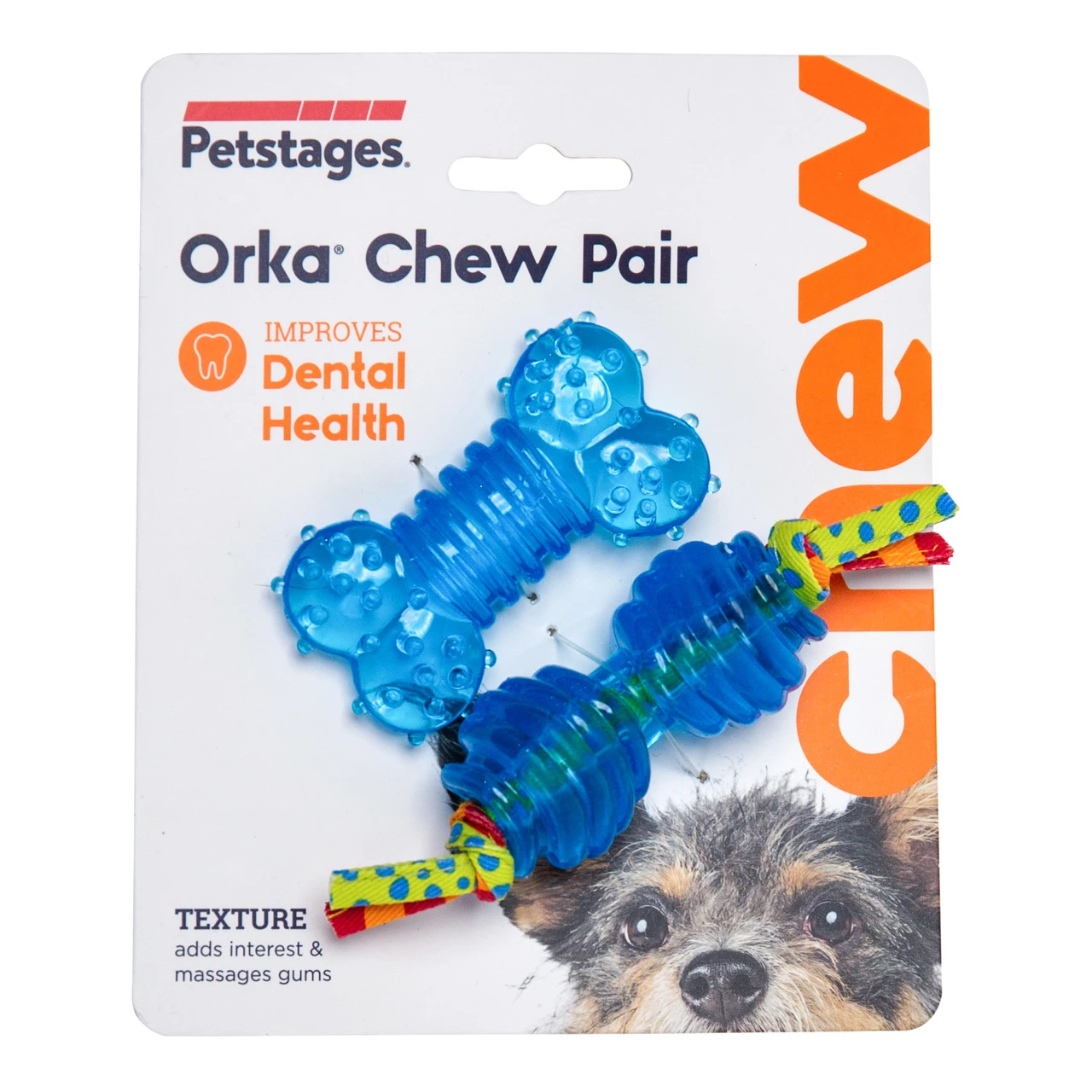 Mini Orka Chew Pair Dog Toys - 2 Pack, Royal Blue, Small - Image 5