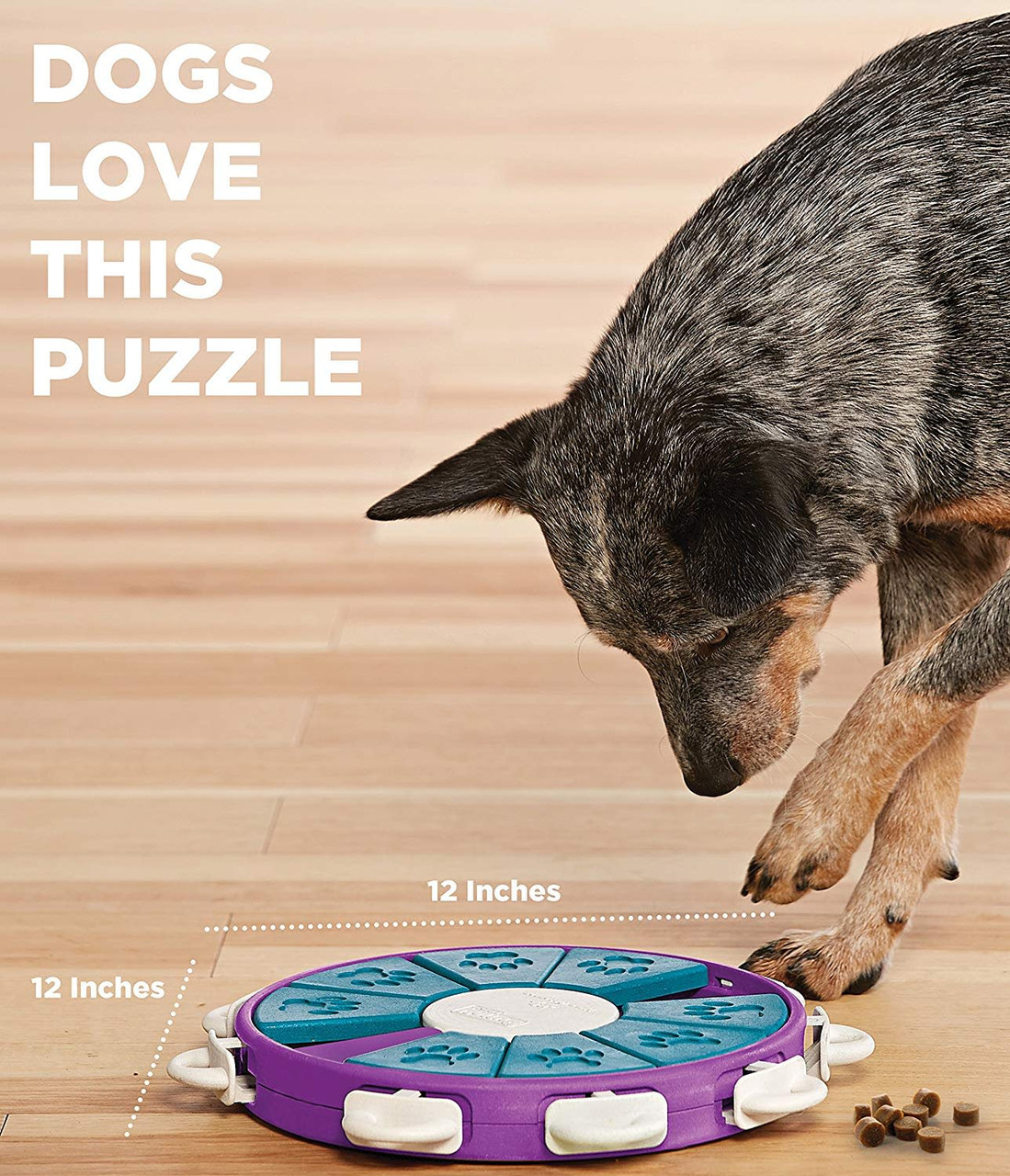 Dog Twister Interactive Treat Puzzle Dog Toy, Purple - Image 4