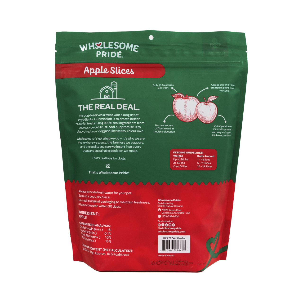 Apple Slices Dog Treats, Red, 8 Oz - Image 5
