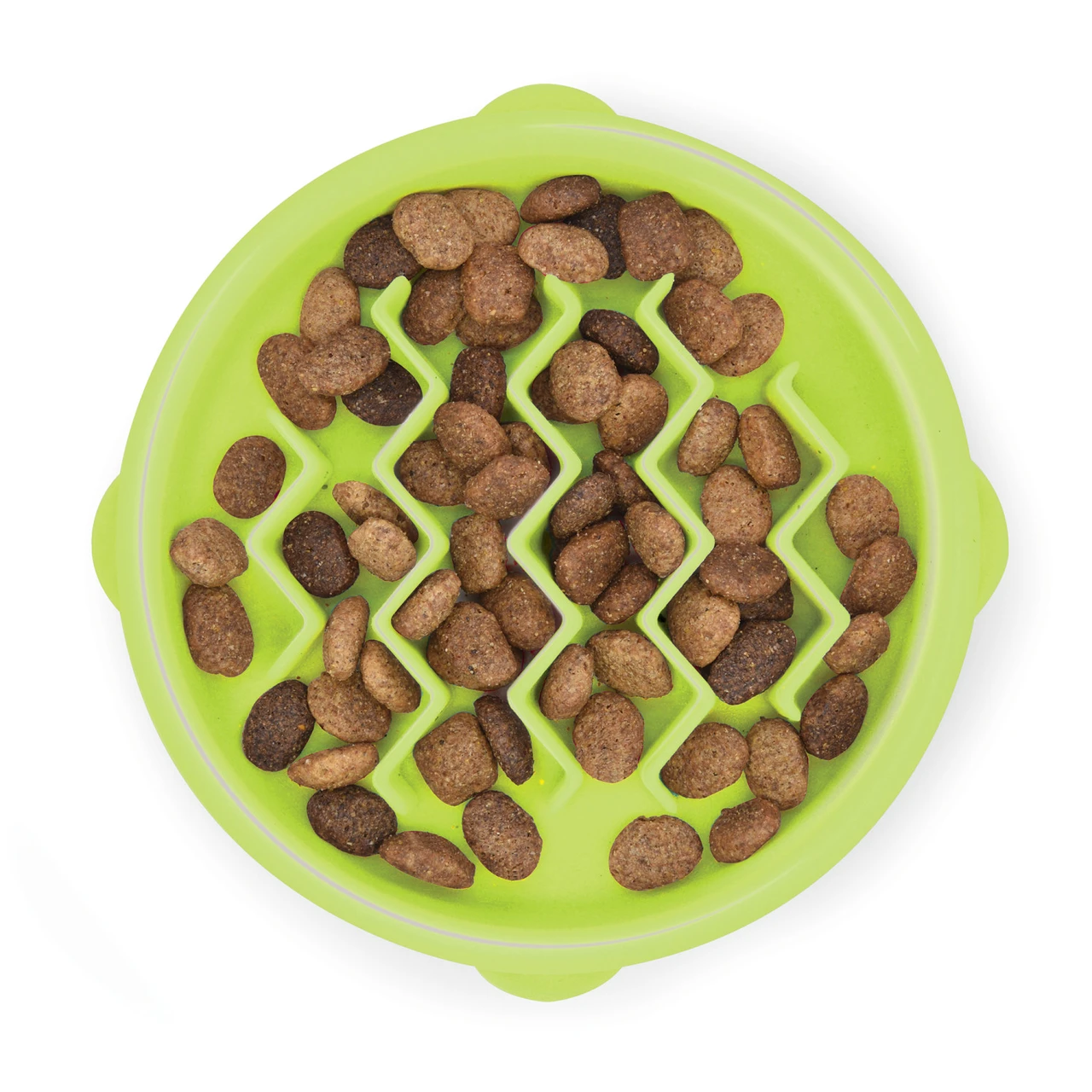 Kitty Slow Feeder Cat Bowl, Green, XS