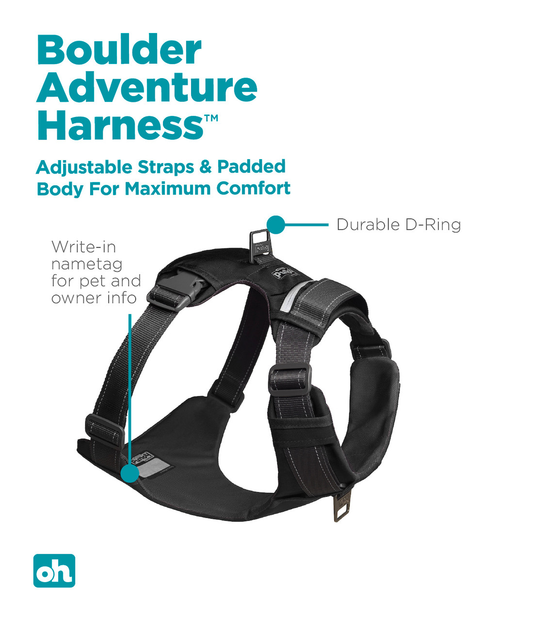 Boulder Adventure Adjustable Dog Harness - Image 2