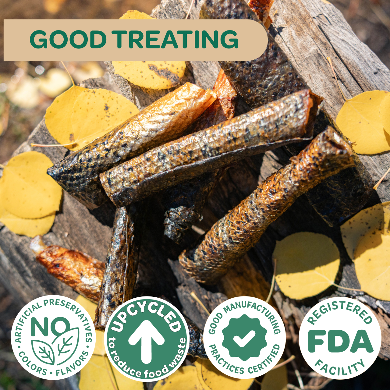 Wholesome Pride Smoked Salmon Skins Dog Treats, 4oz - Image 7