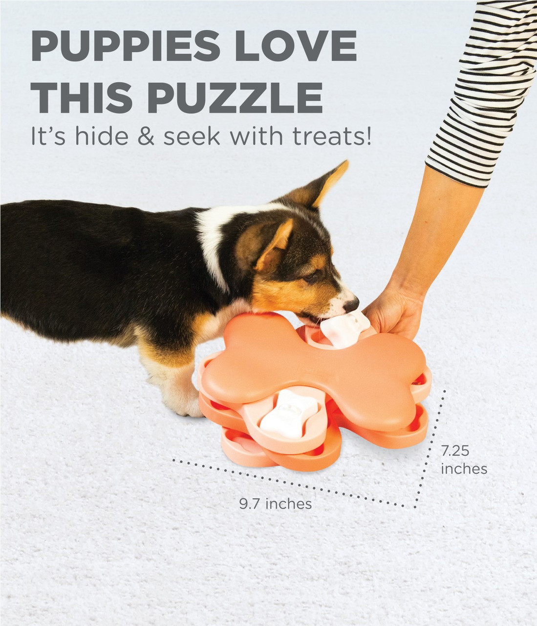 Puppy Tornado Interactive Treat Puzzle Dog Toy, Pink - Image 4