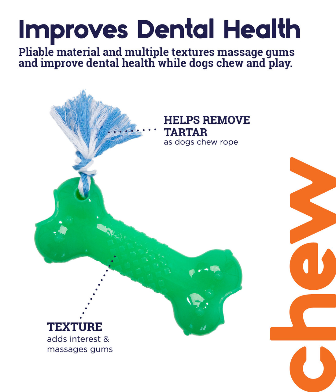 Orka Alternative Dog Chew Toy, Bone - Image 10