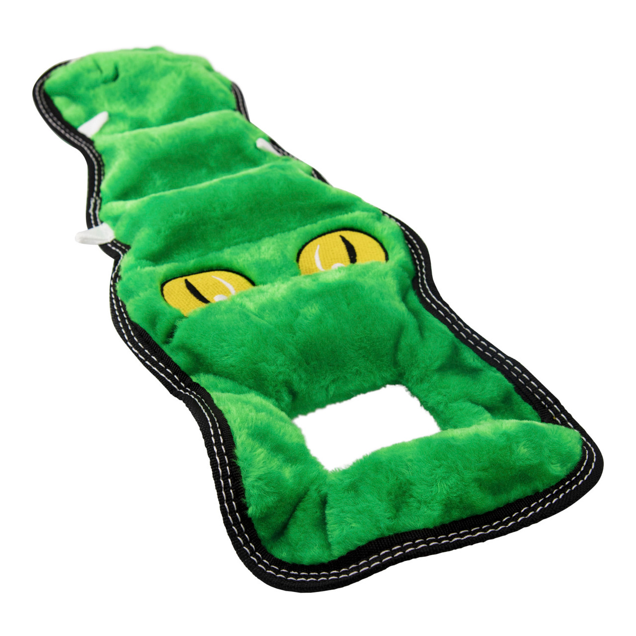 Tough Seamz Gator Plush Dog Toy, Green, XL - Image 5