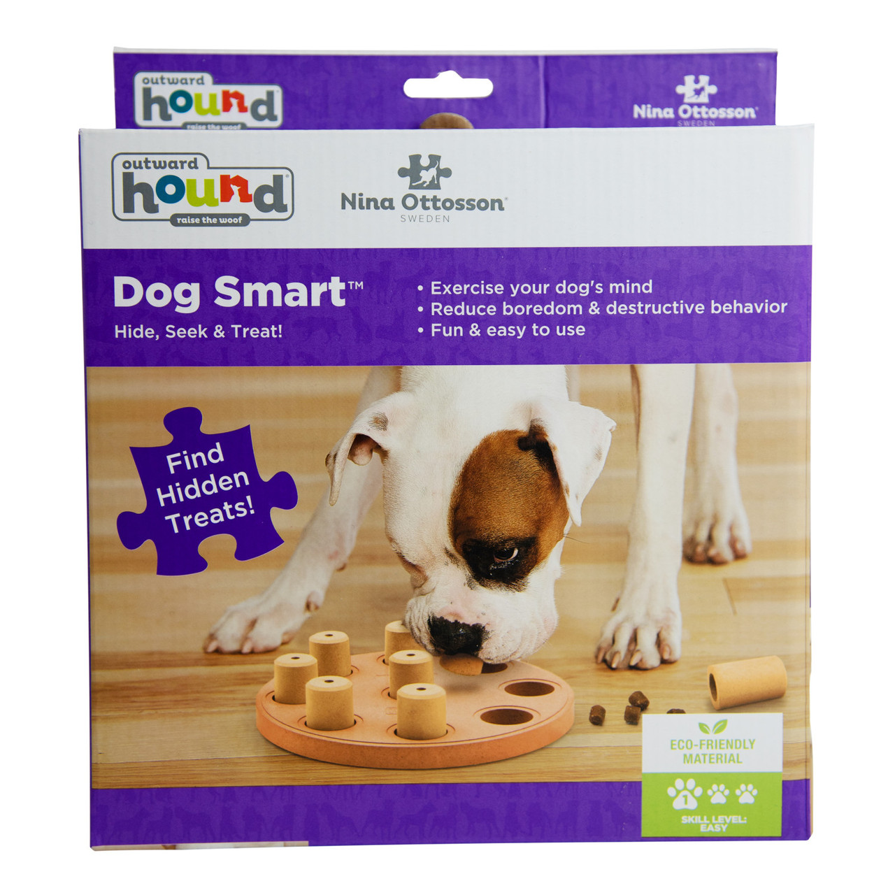 Dog Smart Composite Interactive Treat Puzzle Dog Toy, Orange - Image 7