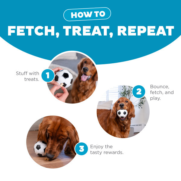 Orbee-Tuff Soccer Ball Treat-Dispensing Dog Chew Toy, White - Image 4