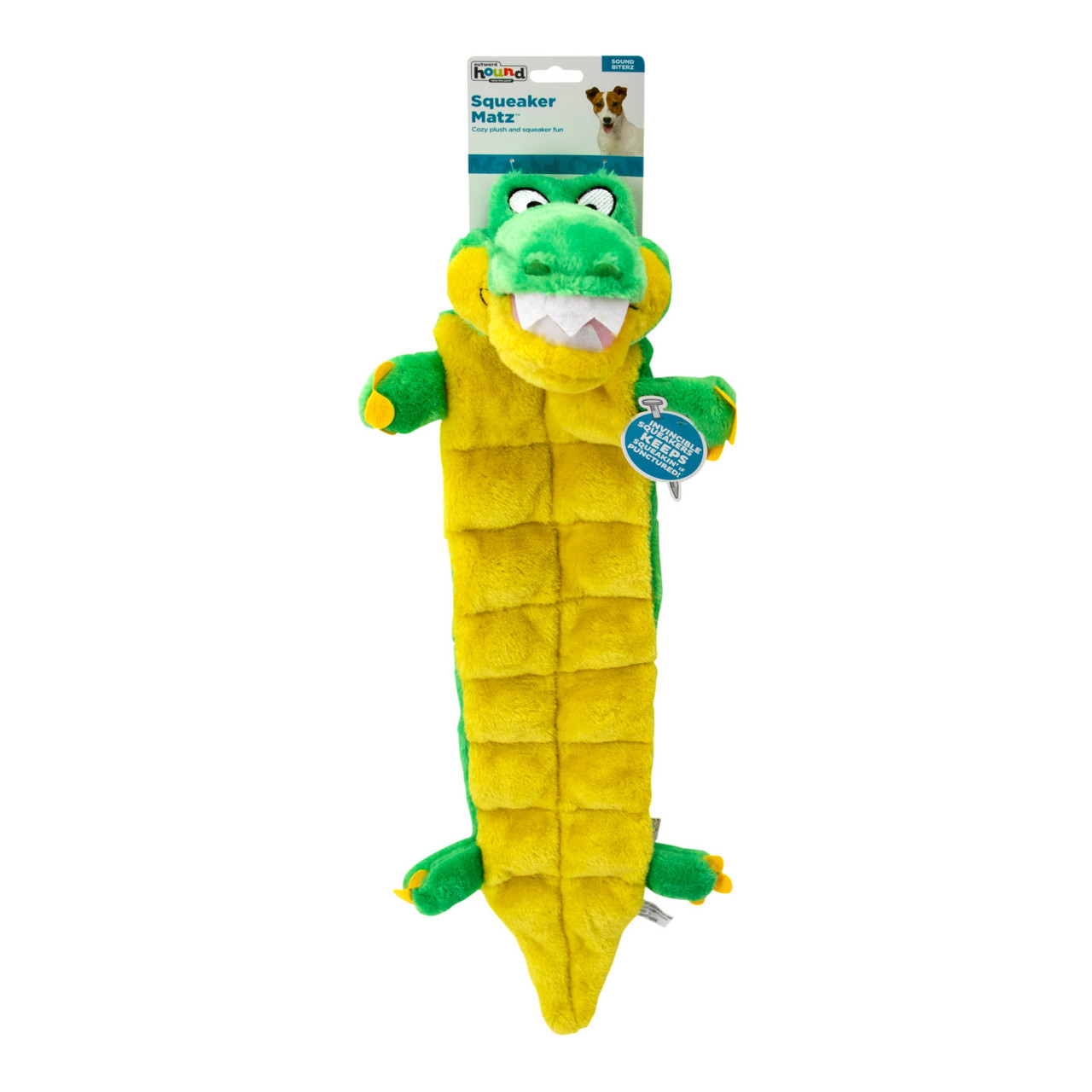 Squeaker Matz Plush Toy, Gator - Image 7