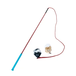 Tail Teaser Dog Wand Lure Toy