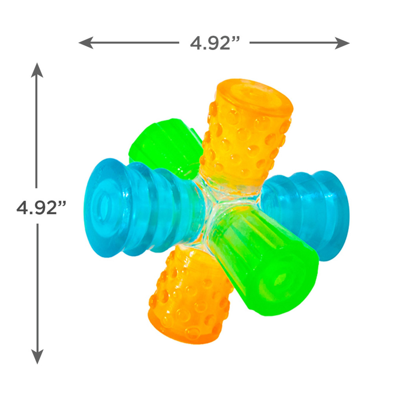 Triple Jack Interactive Multi-Squeak Dog Toy, Multi - Image 5