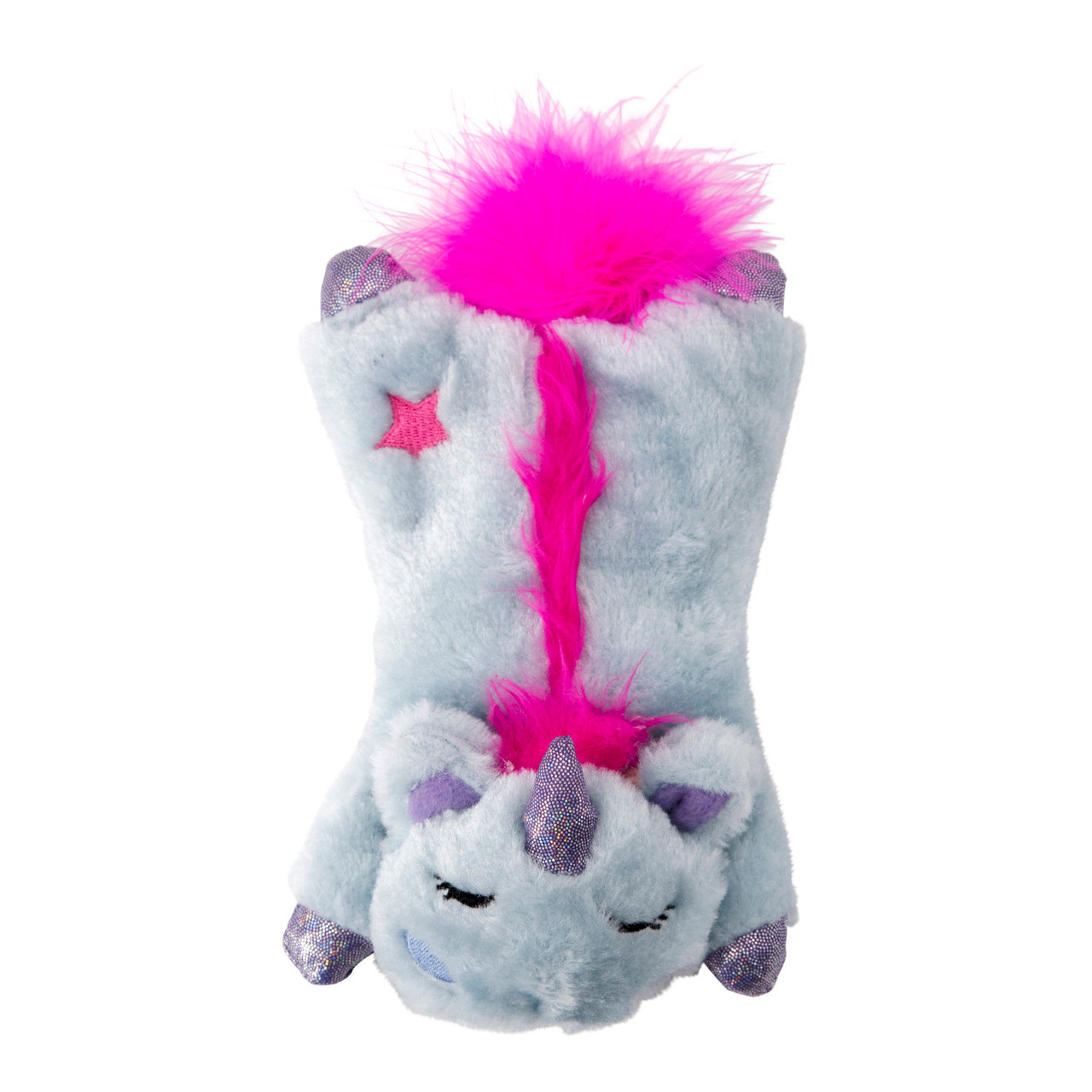 Cuddle Pal Plush Unicorn Cat Toy, Purple - Image 6