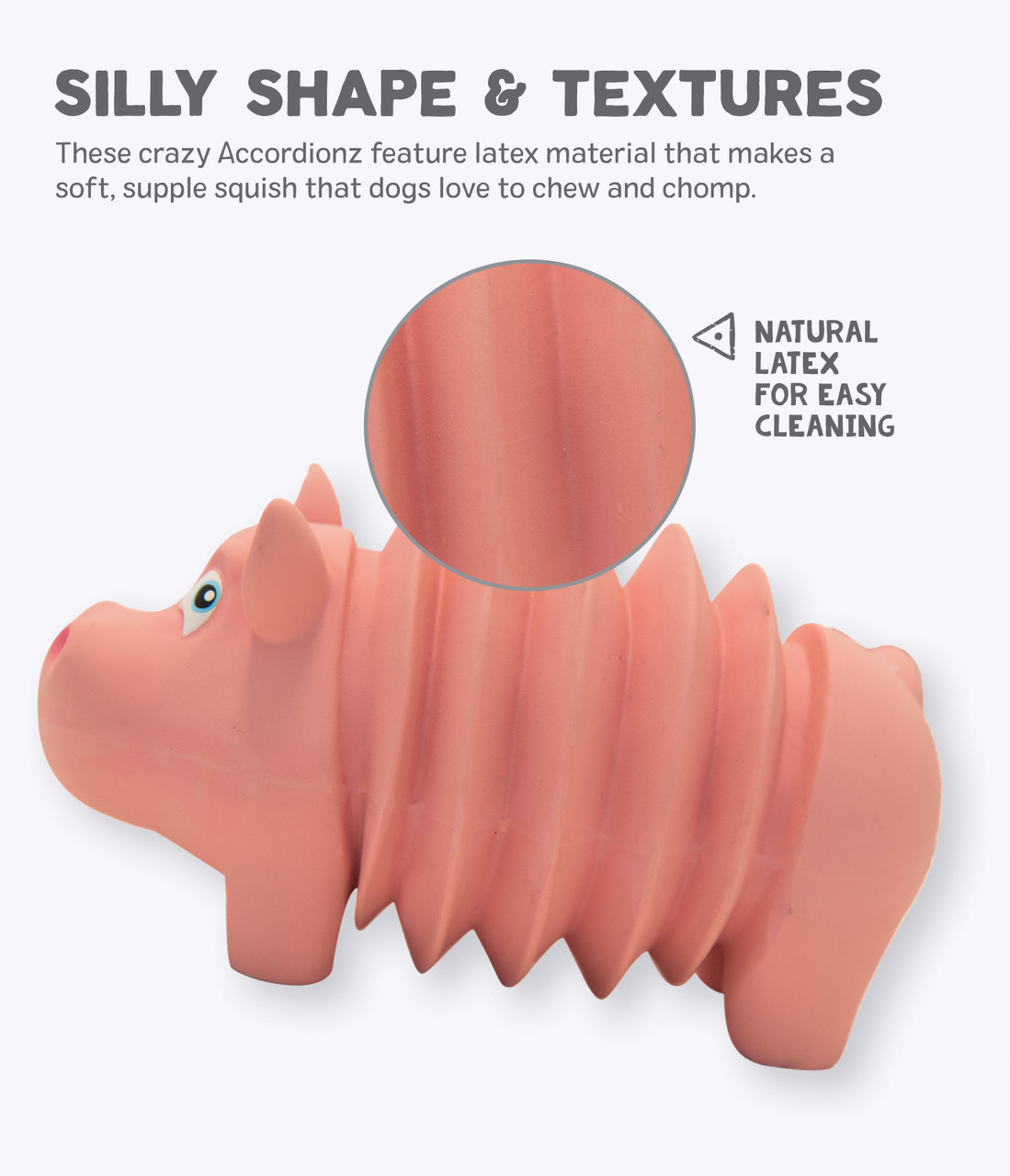 Accordionz Alligator Latex Rubber Dog Toy - Image 7