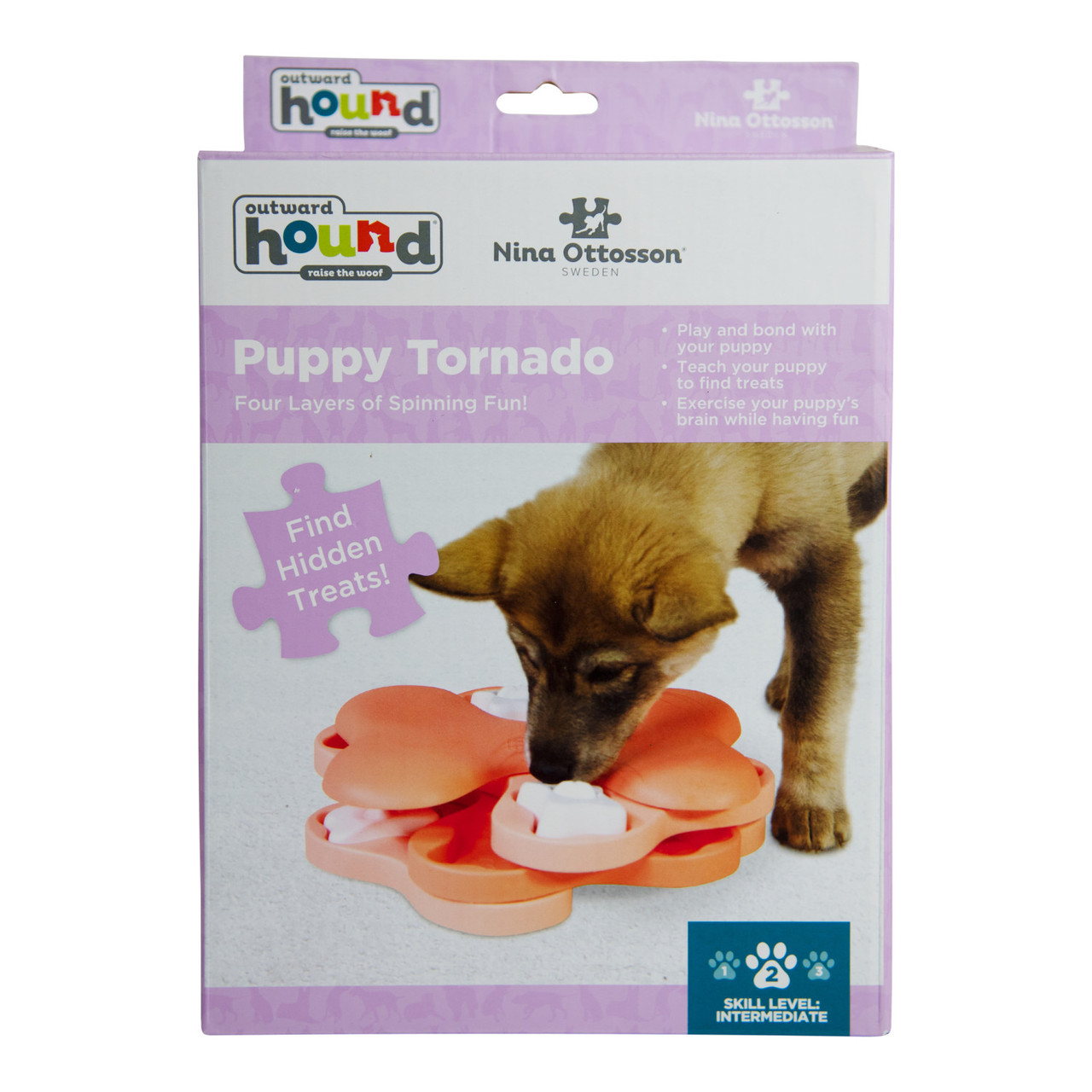 Puppy Tornado Interactive Treat Puzzle Dog Toy, Pink - Image 7