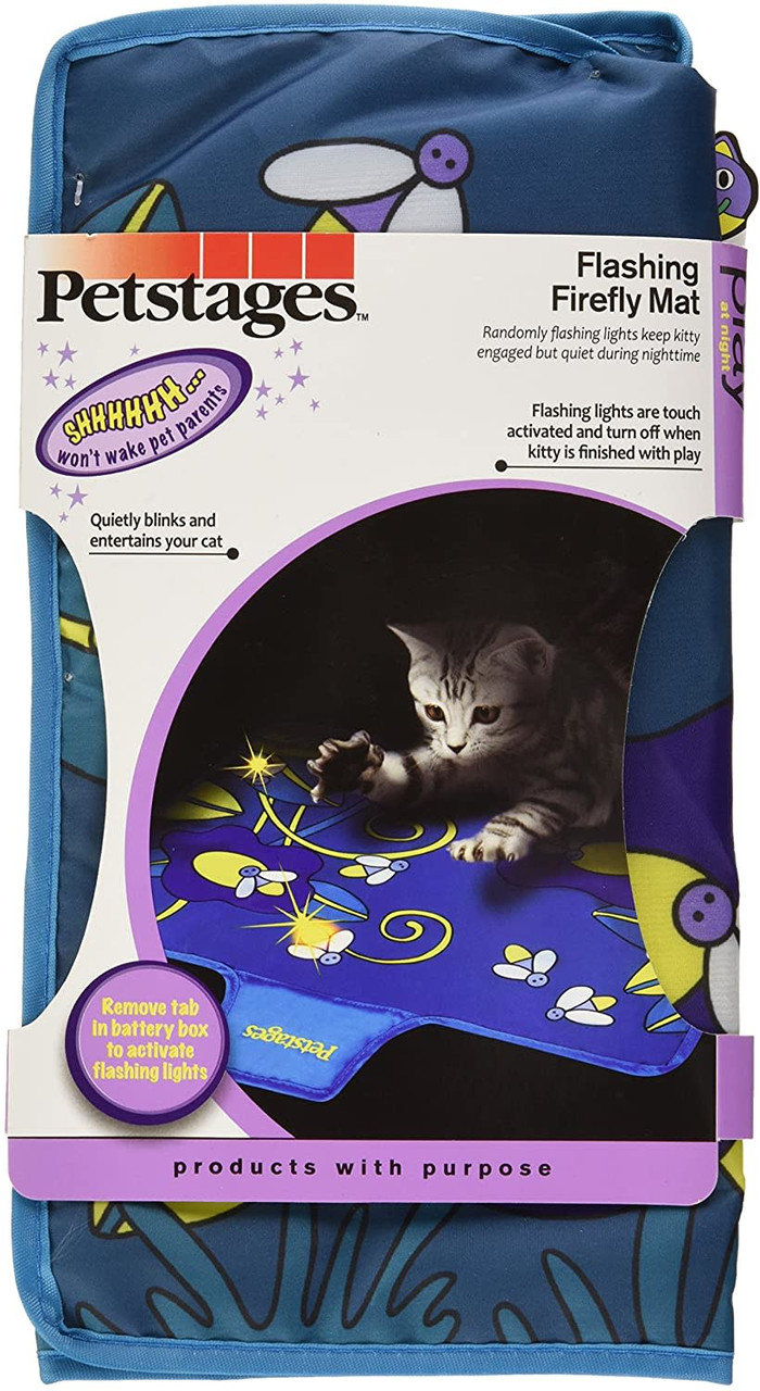 Flashing Firefly Mat Quiet Cat Toy, Multi - Image 6