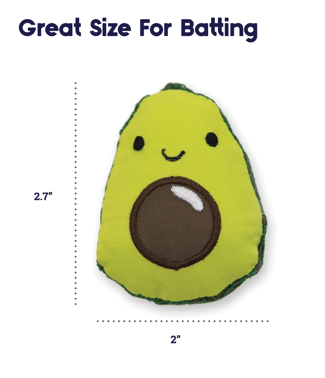 Lil' Avocato Dental Health Cat Chew Toy, Green - Image 5