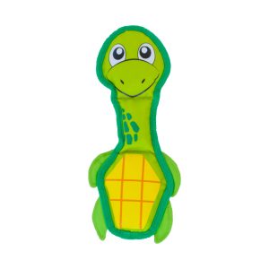Fire Biterz Turtle Plush Interactive Dog Toy, Green, Medium