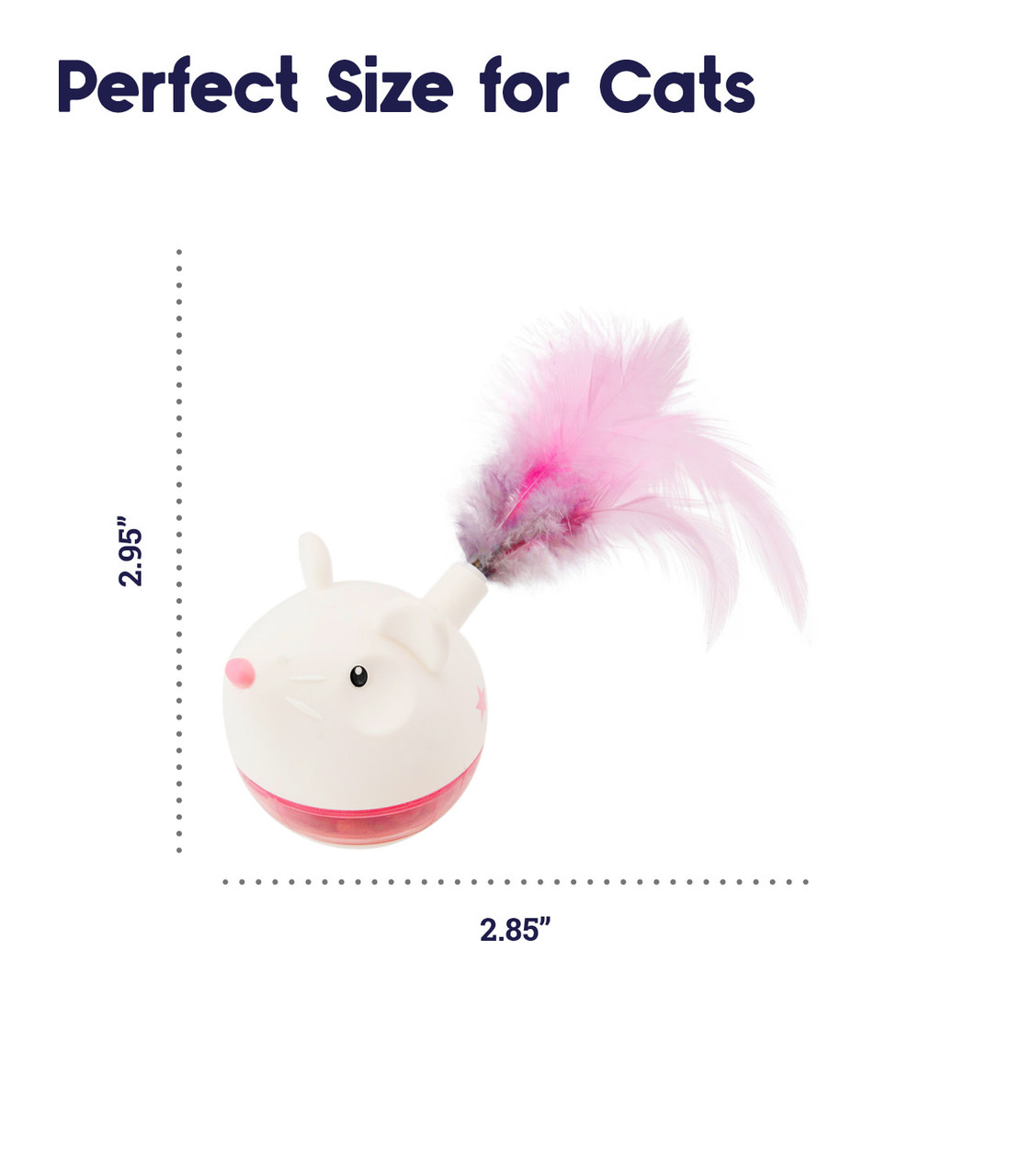 Hunt 'N Swat Treat Tumbler Cat Toy, Pink - Image 4