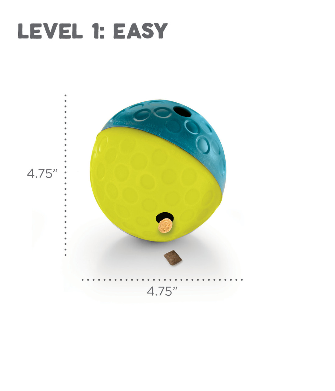 Treat Tumble Interactive Puzzle Dog Toy, Blue, Small - Image 6