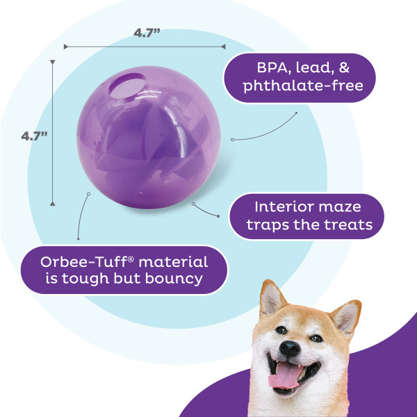 Mazee Interactive Puzzle Dog Toy, Purple - Image 3