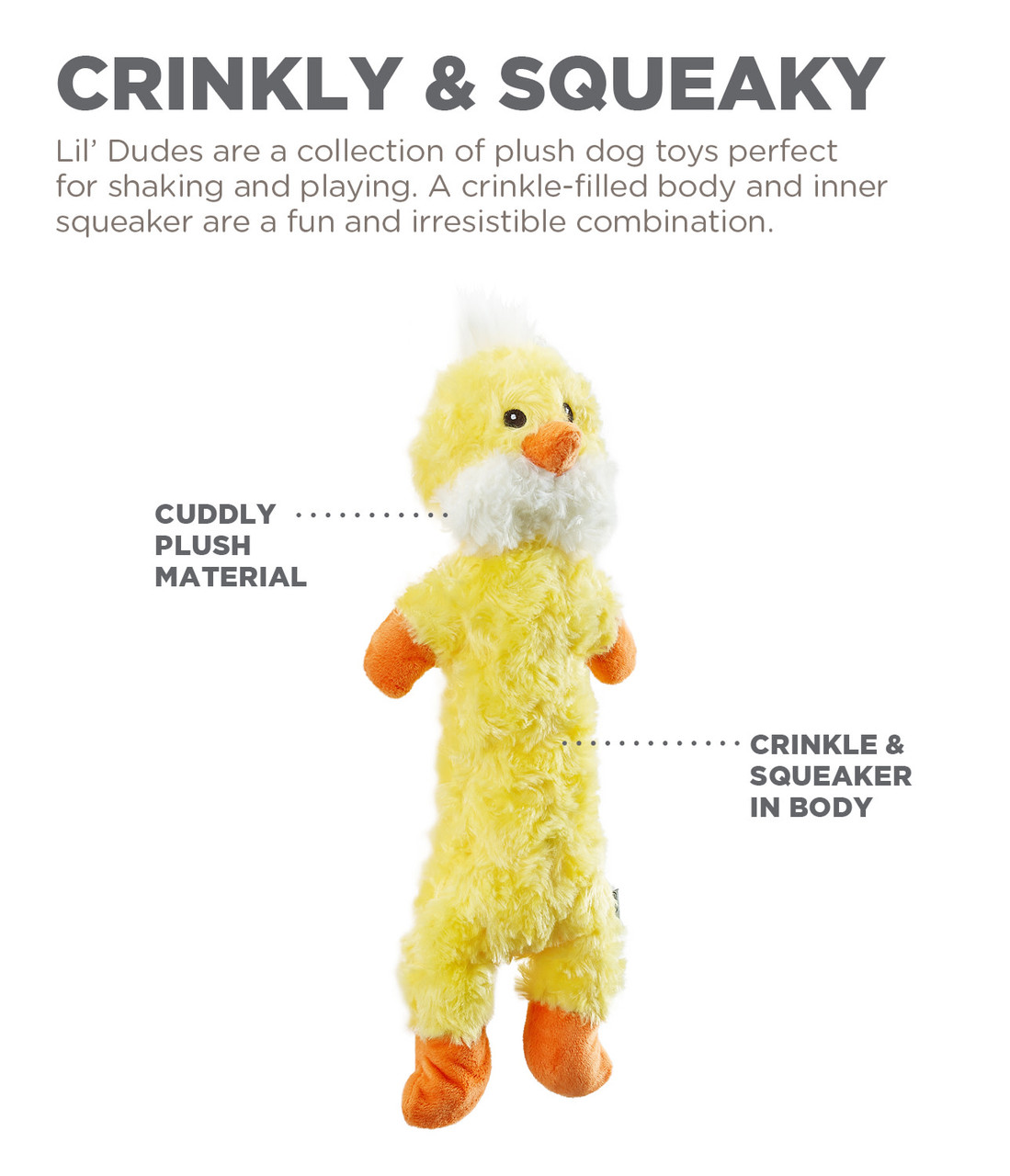Lil' Dudes Plush Dog Toy - Image 12