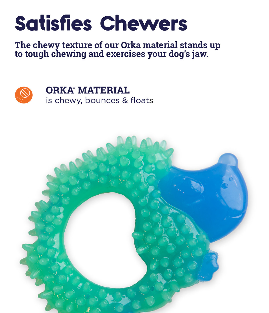 Cutie Chewies Hedgehog Dog Chew Toy, Blue - Image 3