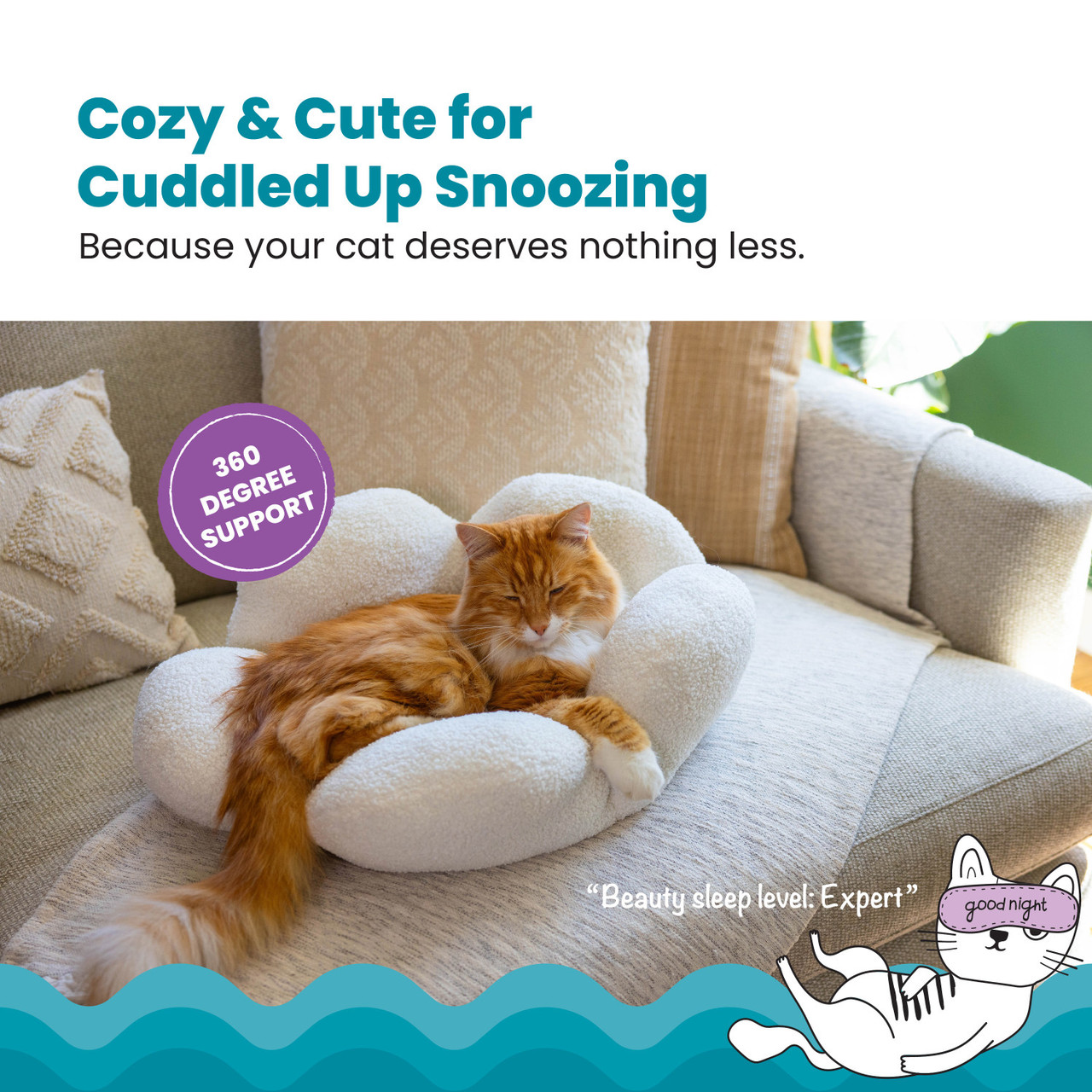 Purrfect Petals Cat Bed - Image 6