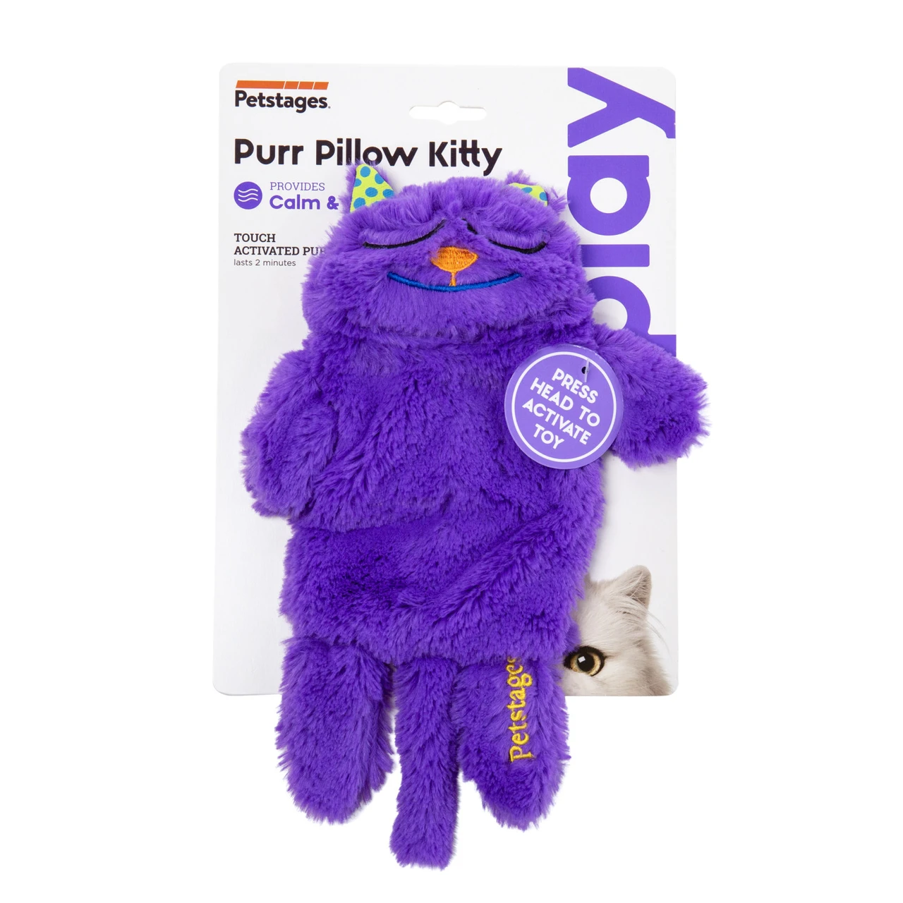 Purr Pillow Kitty Plush Cat Toy, Multi - Image 9