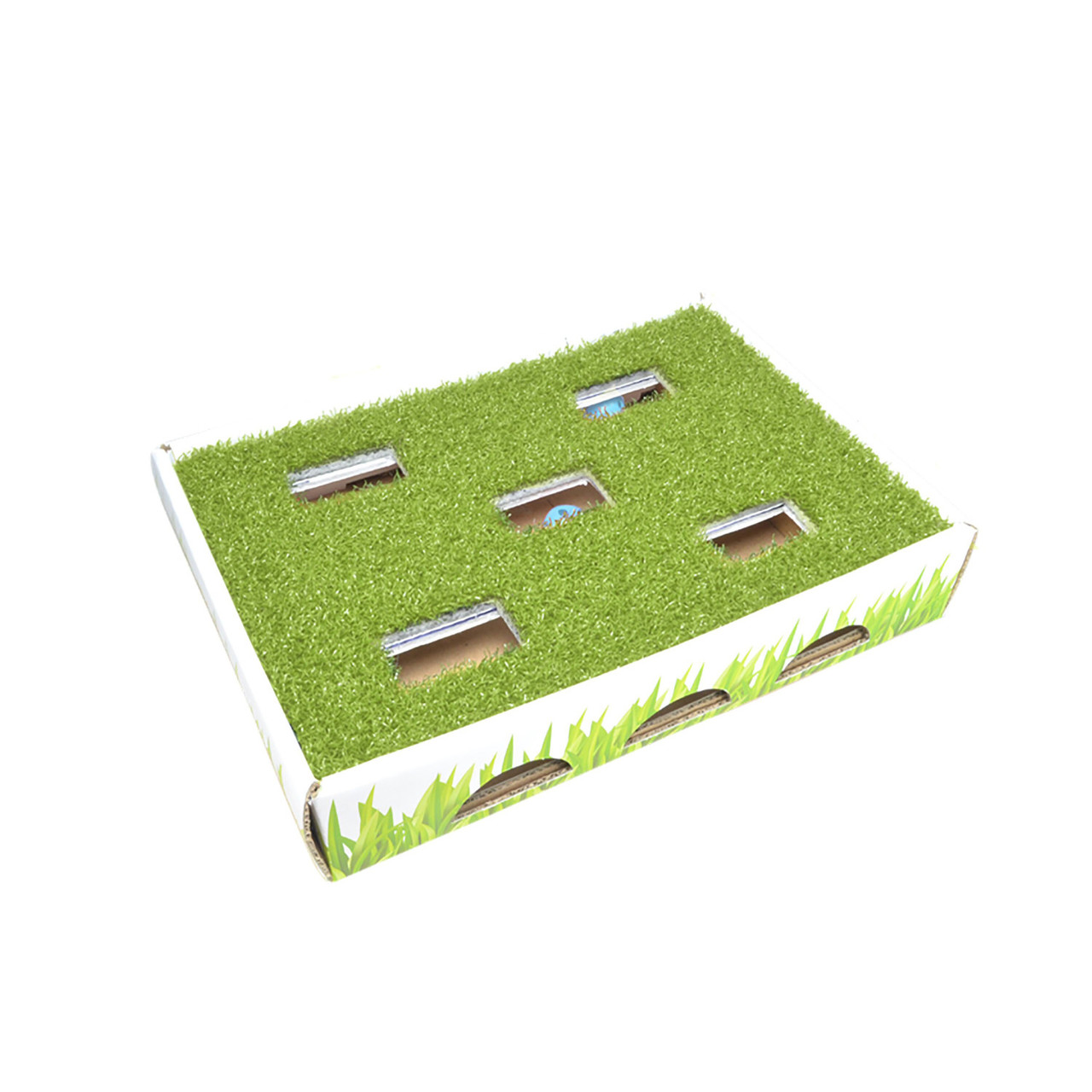 Grass Patch Hunting Box Cat Toy, Green