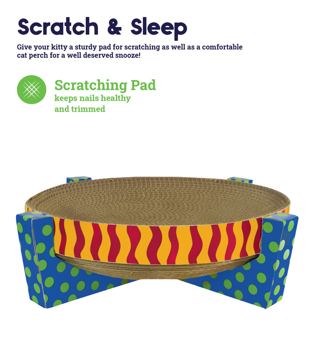 Scratch, Snuggle & Rest Cat Scratcher - Image 2