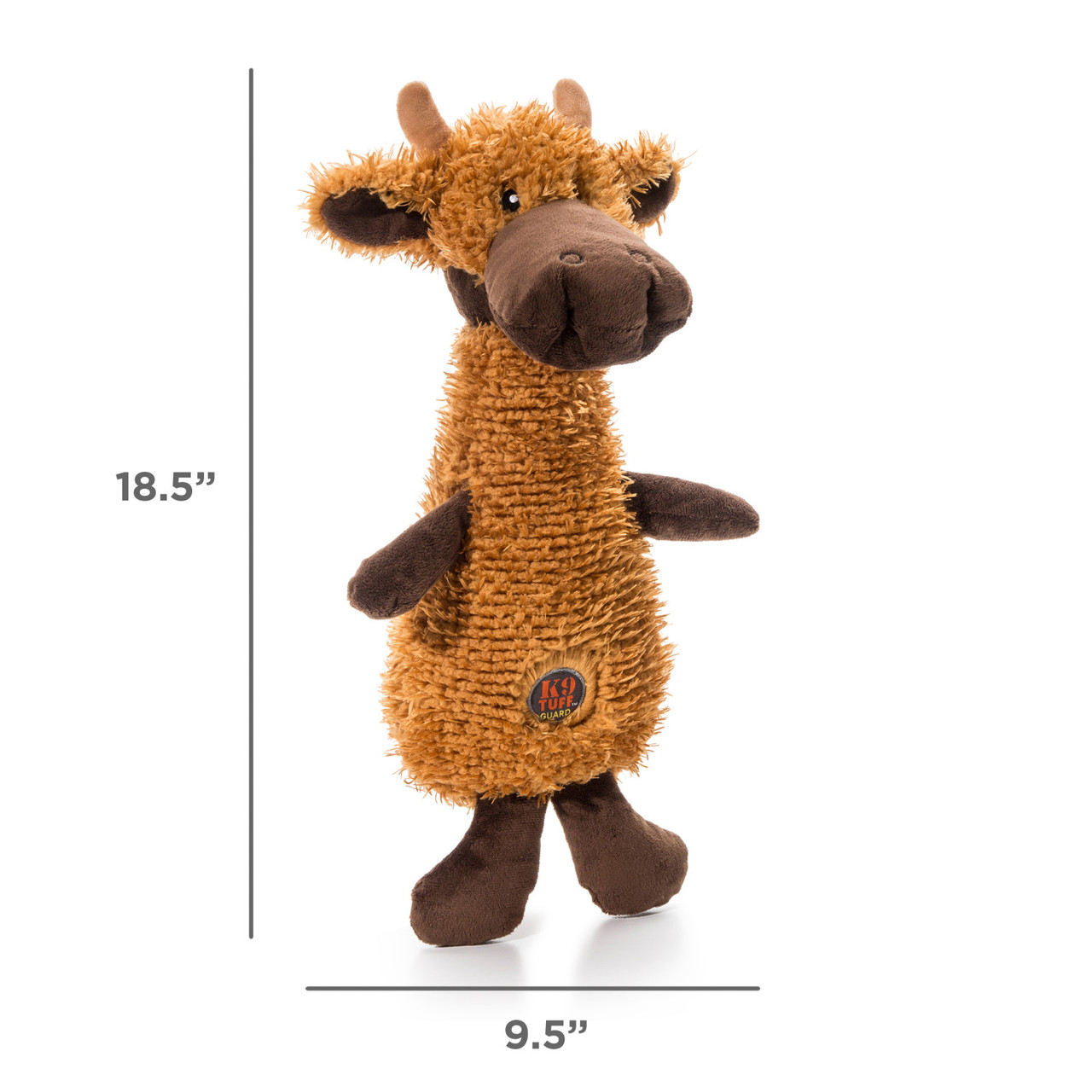 Scruffles Plush Dog Toy, Moose - Image 4