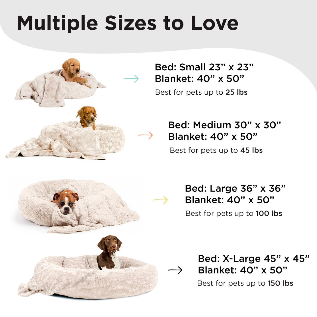 2 Piece Bundle: Donut Lux Bed, Throw Blanket Cat & Dog Bundle Set, 45x45 - Image 12