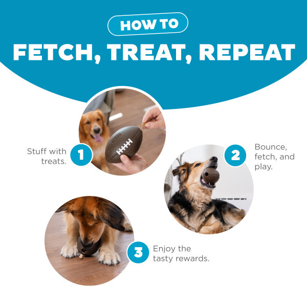 Orbee-Tuff Football Treat-Dispensing Dog Chew Toy, Brown - Image 4