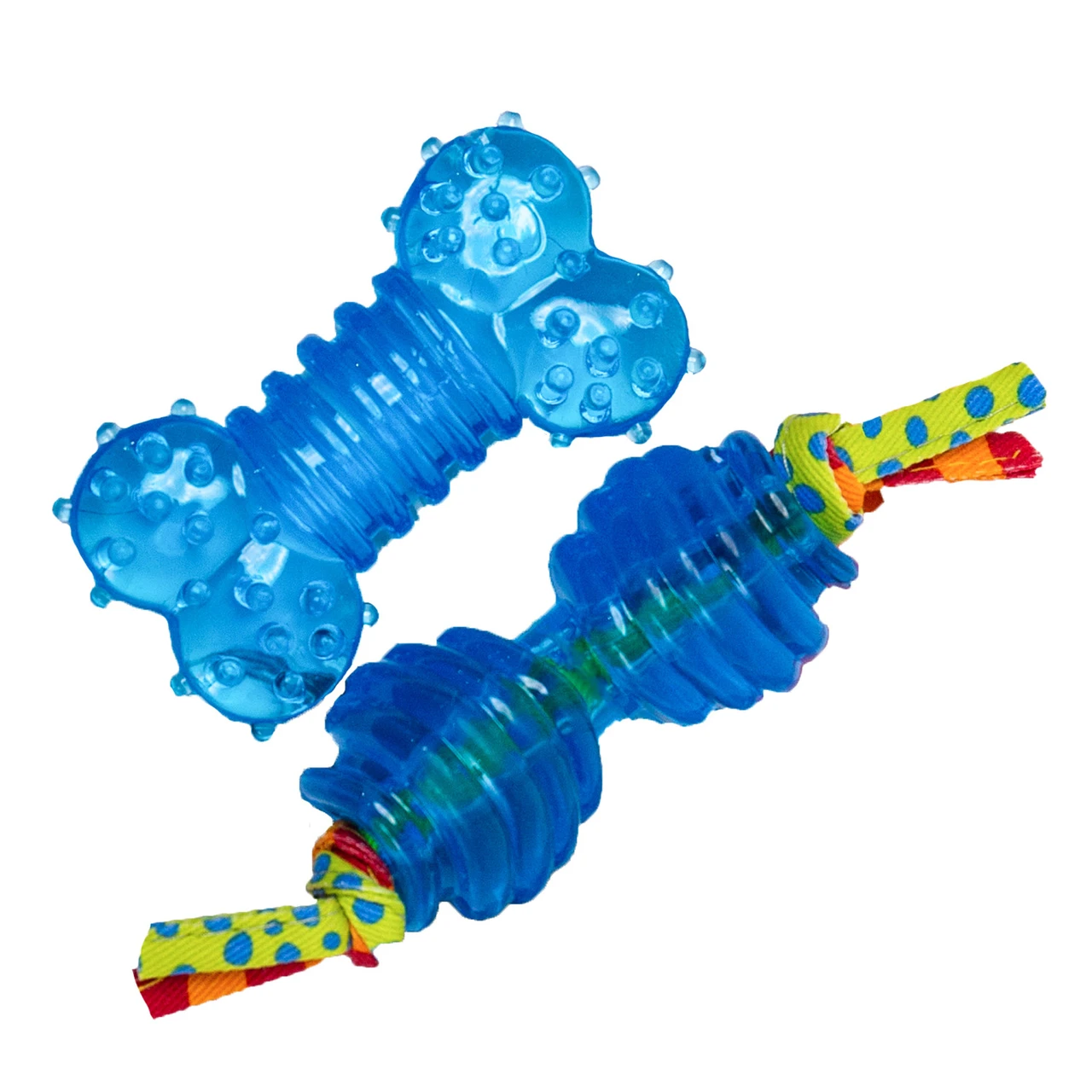 Mini Orka Chew Pair Dog Toys - 2 Pack, Royal Blue, Small