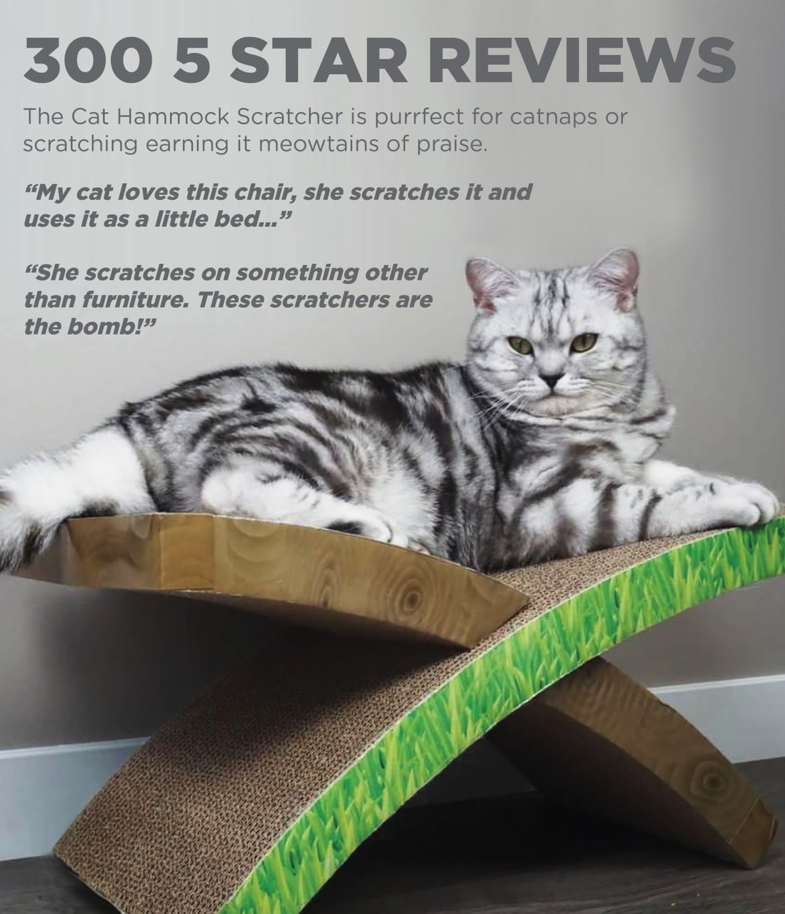 Easy Life Hammock Cat Scratcher, Multi - Image 3