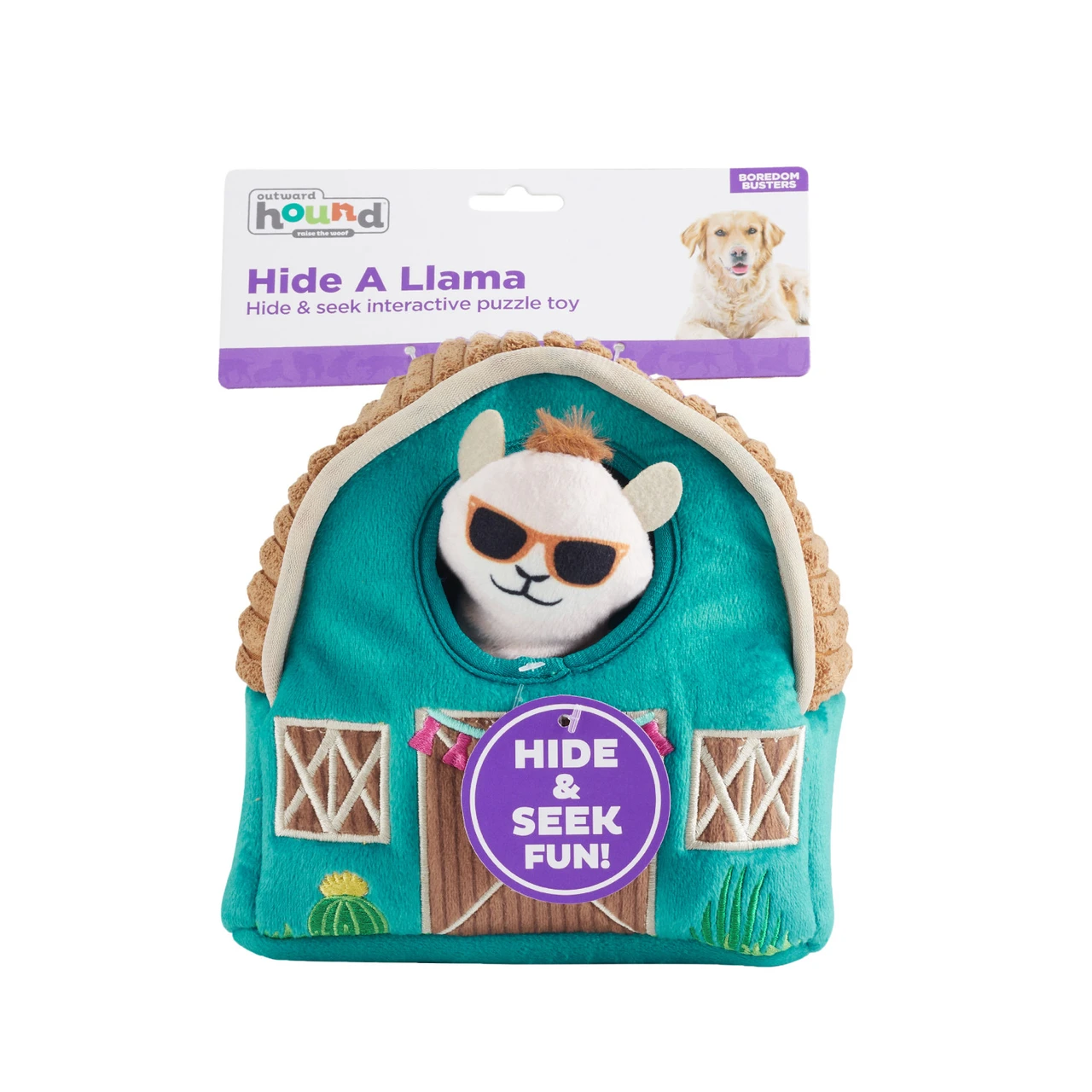 Hide A Llama Plush Dog Toy Puzzle, Multi - Image 6