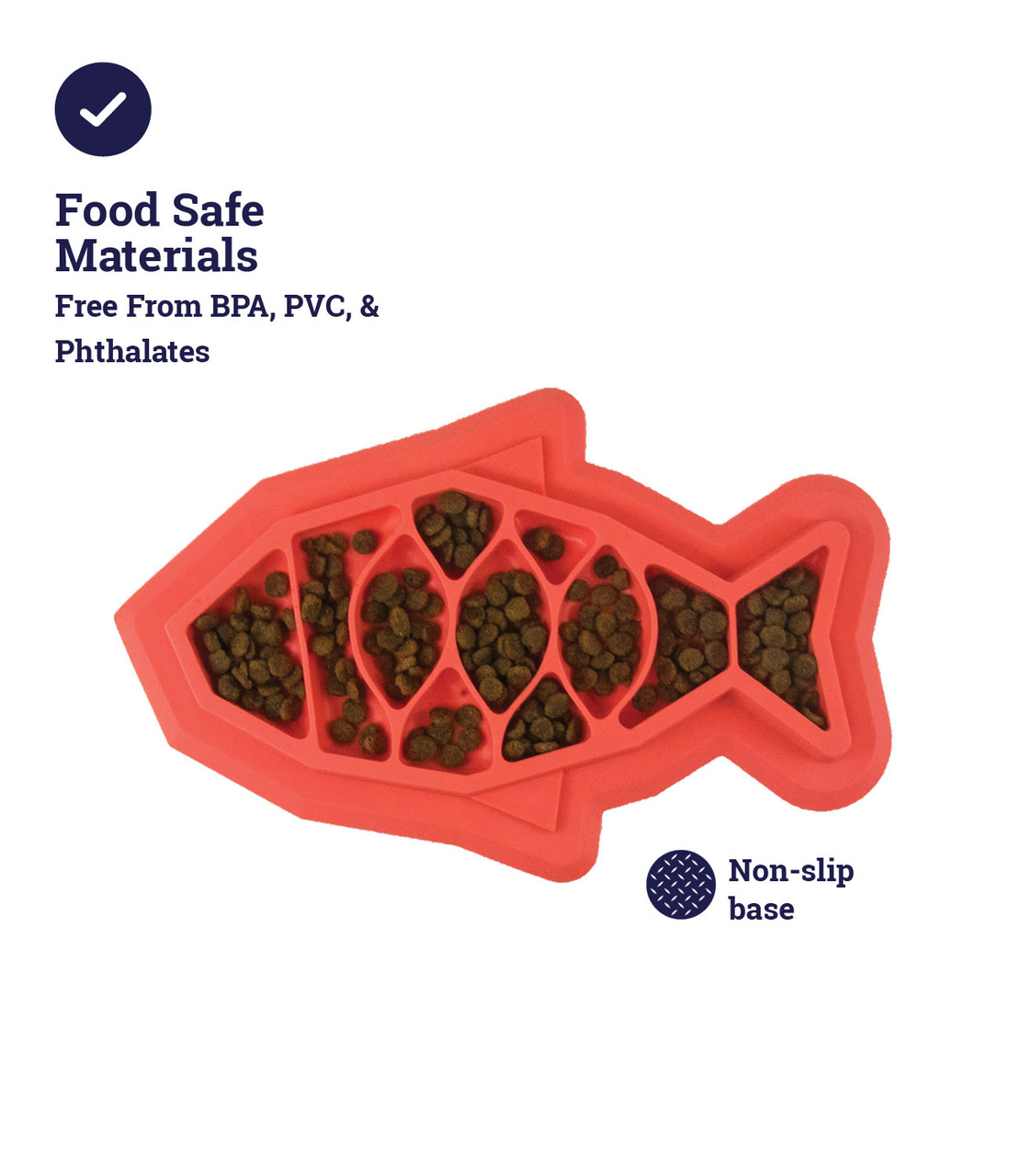 Fishie Fun Feed Mat Cat Slow Feeder, Pink - Image 4