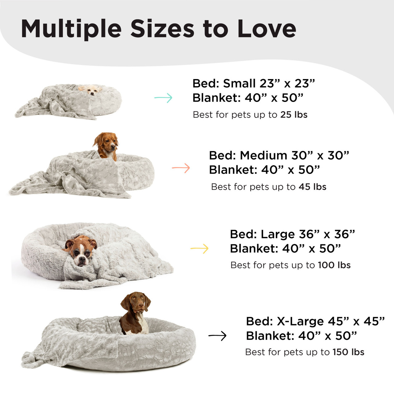 2 Piece Bundle: Donut Lux Bed, Throw Blanket Cat & Dog Bundle Set, 36x36 - Image 12