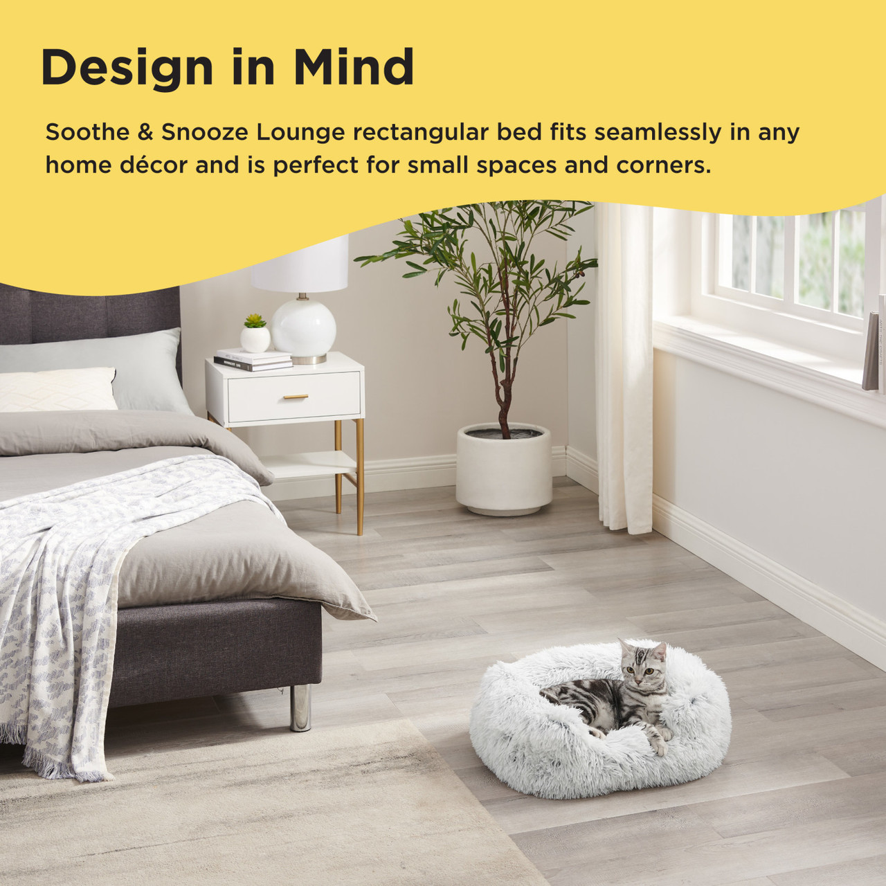 Soothe & Snooze Lounge Shag Dog Bed - Image 5